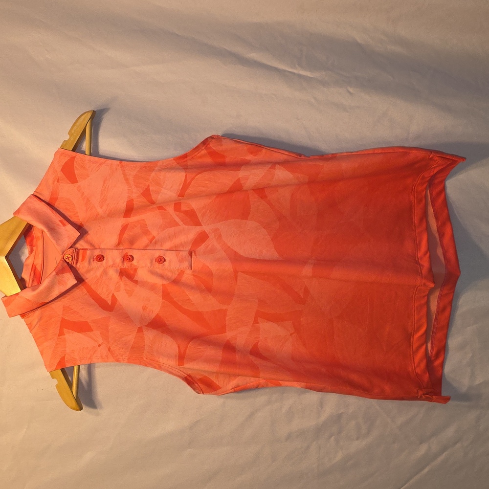 Nike Dri-FIT Coral Activewear Top Womens Golf Size Medium (Candice #19)